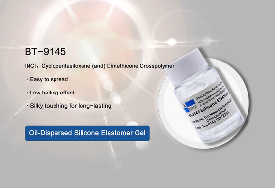 CAS 541-02-6 Dimethicone زيت السيليكون للاستمرارية العالية سهلة الانتشار وغير الدهنية مع لمسة حريرية طويلة الأمد وخفاء الخطوط الدقيقة BT-9145
